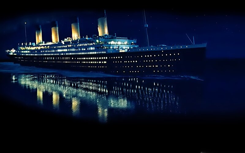 Titanic at night