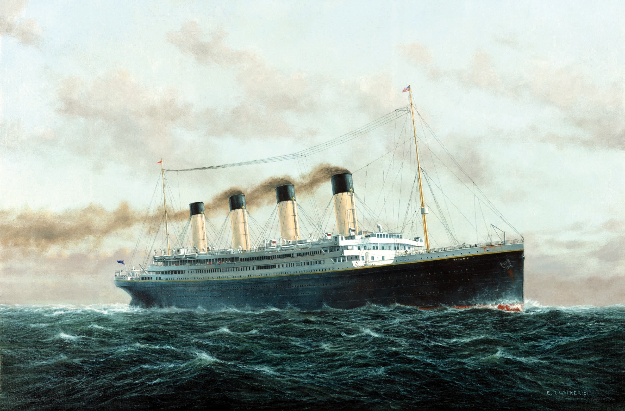 Titanic at sea