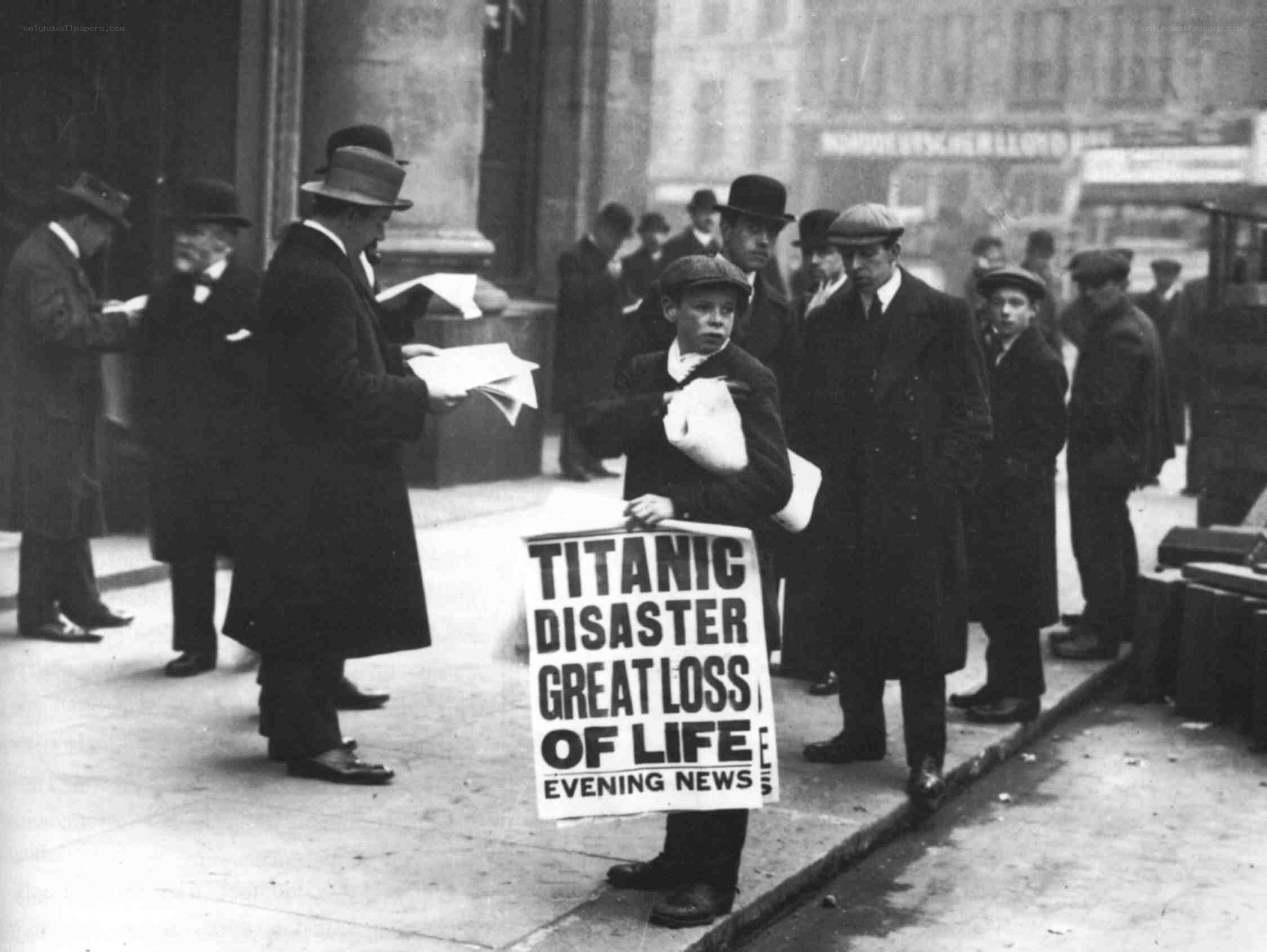 Titanic disaster news report