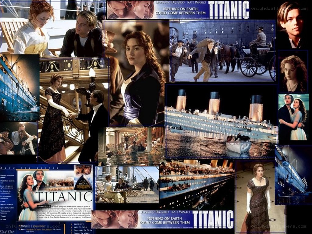 Titanic movie collage