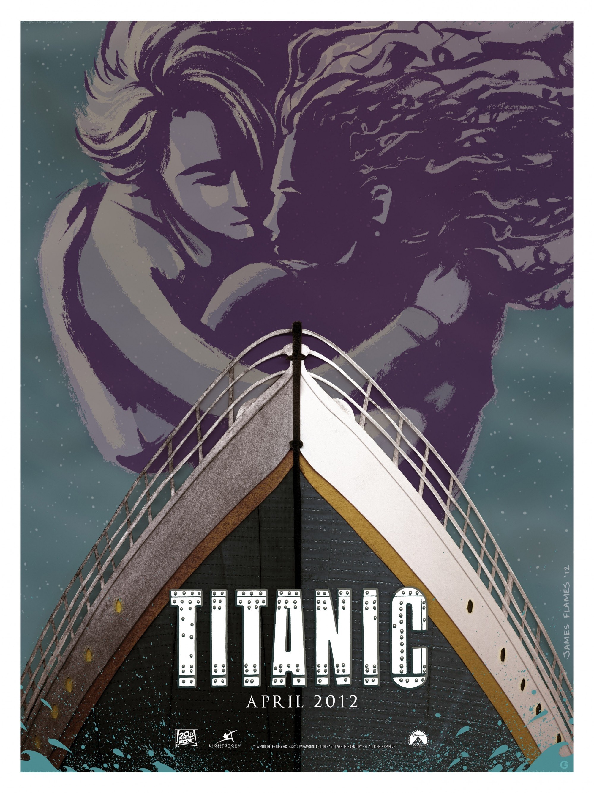 Titanic movie poster art