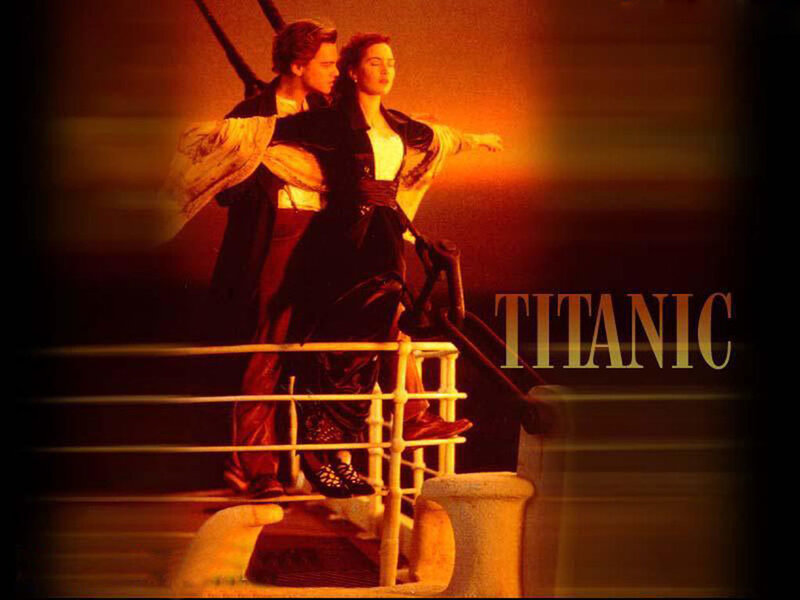 Titanic movie poster scene