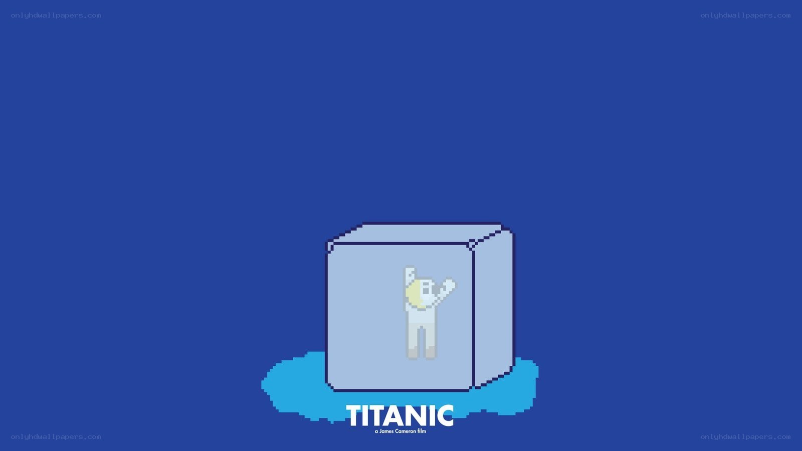 Titanic pixel art logo
