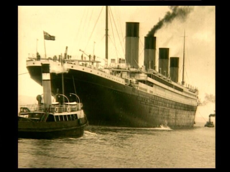 Titanic ship at port