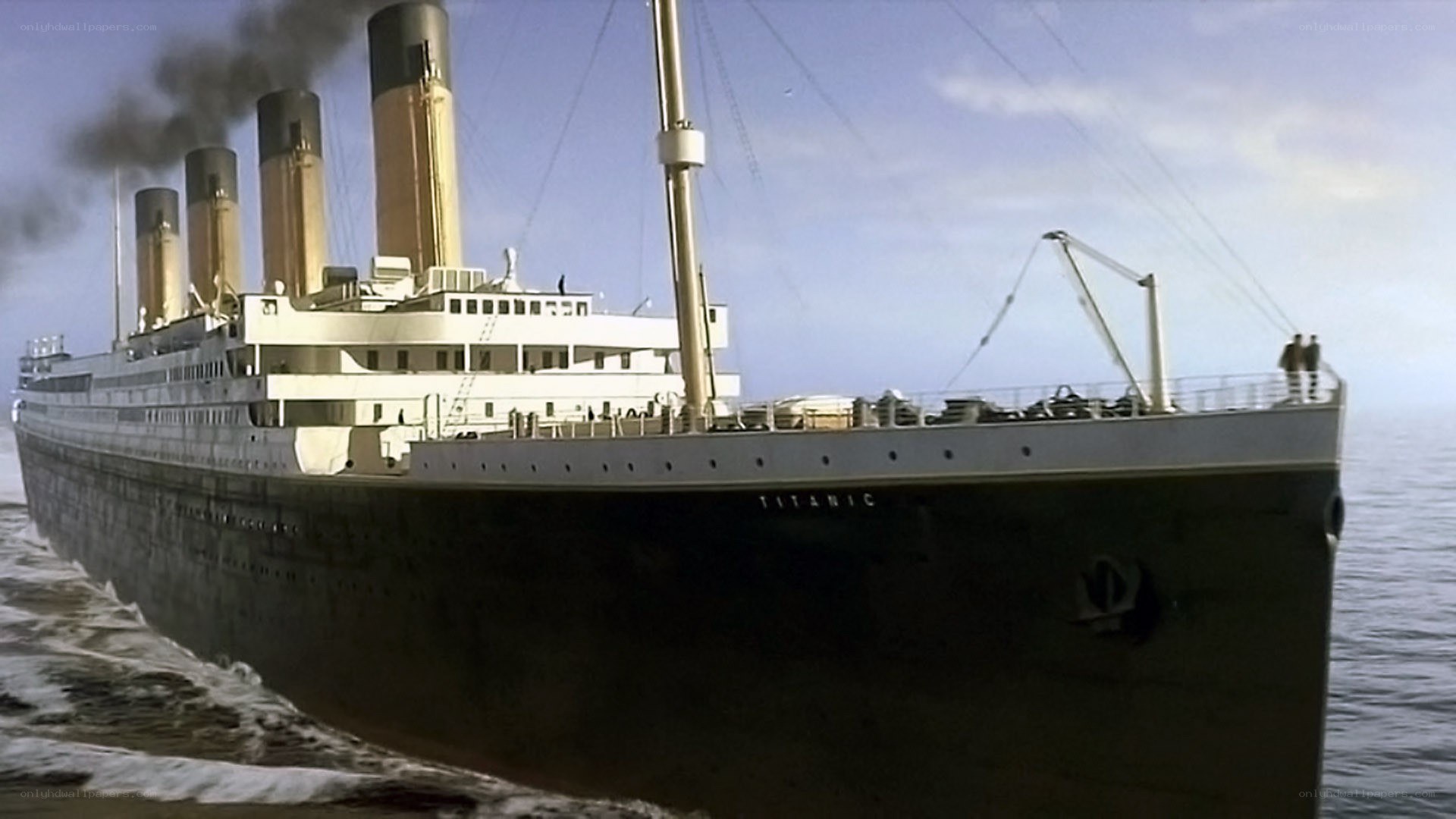 Titanic ship at sea