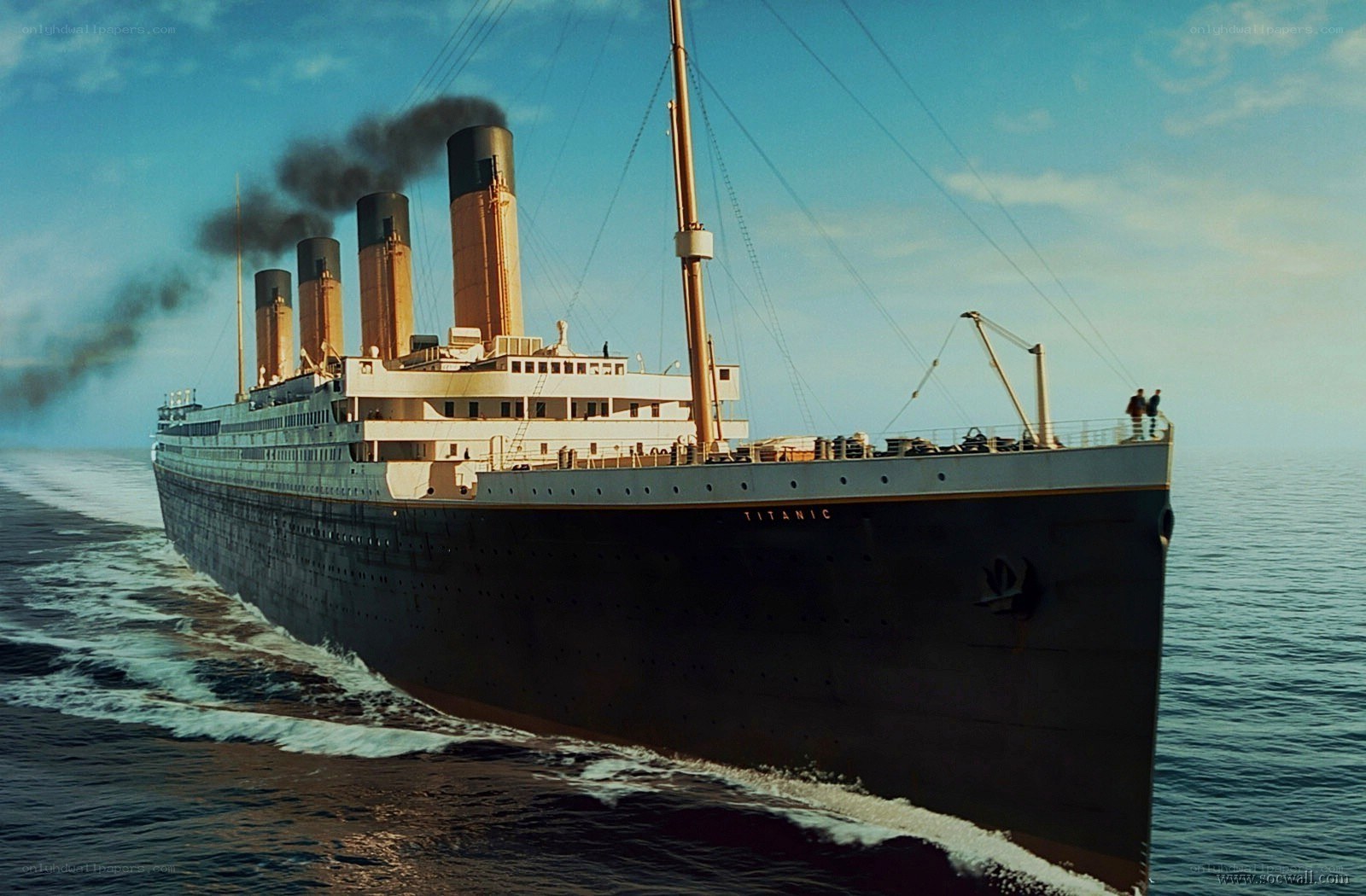 Titanic ship at sea