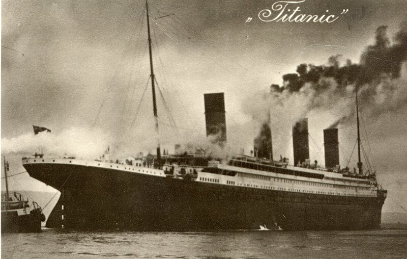 Titanic ship at sea