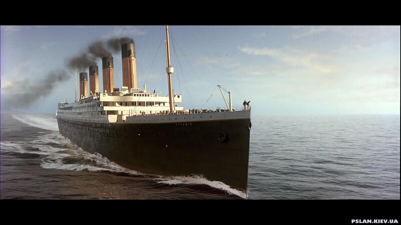 Titanic ship at sea