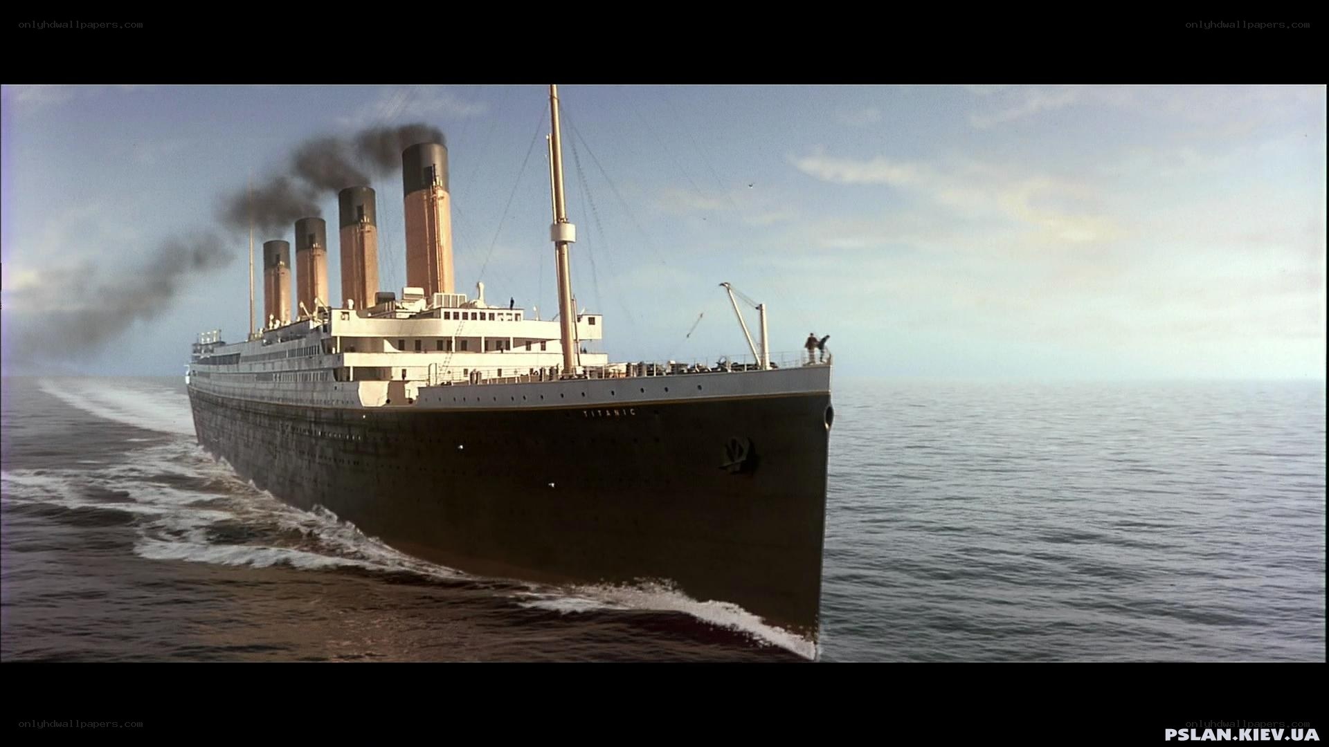 Titanic ship at sea