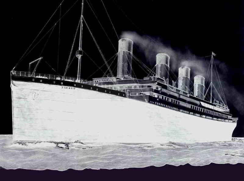 Titanic ship illustration
