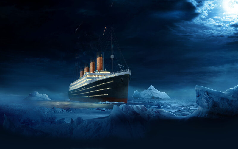 Titanic Ship in Ice