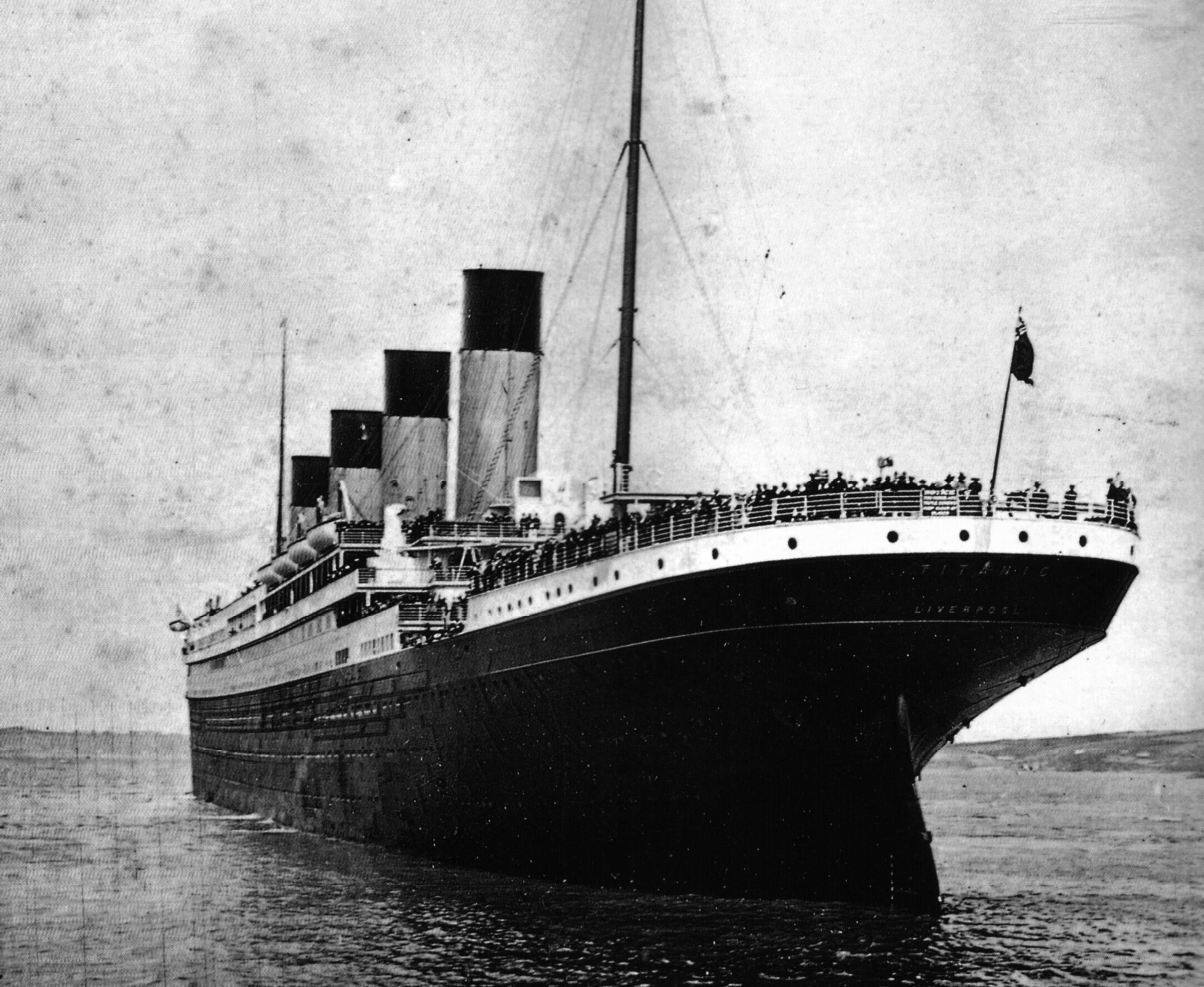 Titanic ship on the water