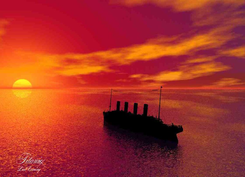 Titanic Ship Silhouette