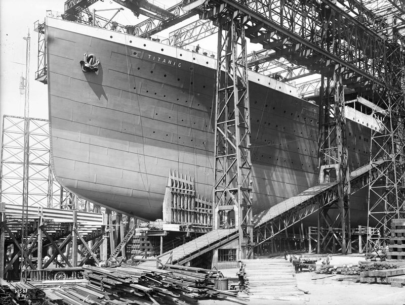 Titanic Ship under Construction