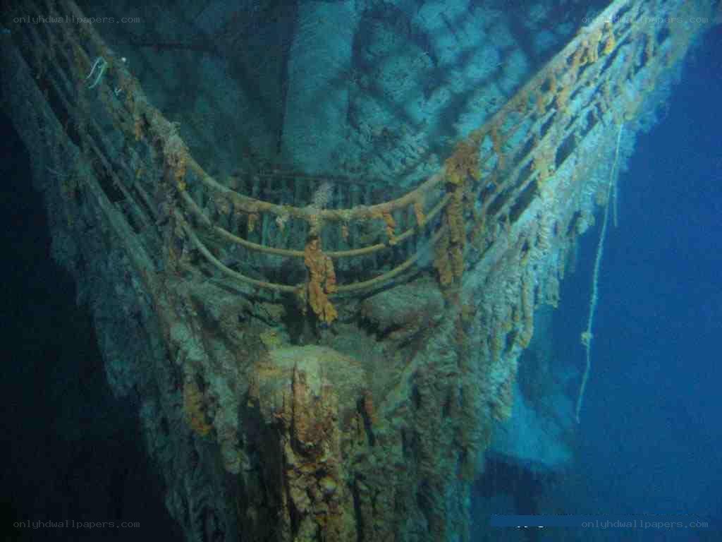 Titanic wreck interior