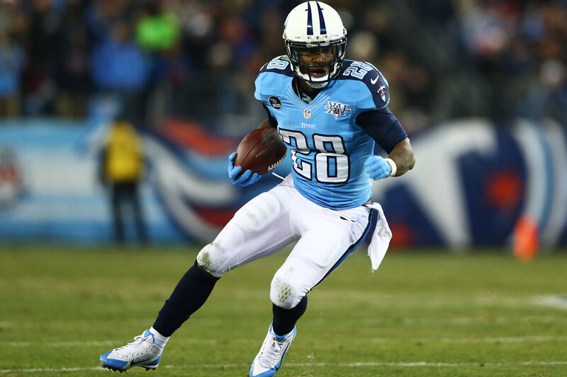 Titans player running with ball