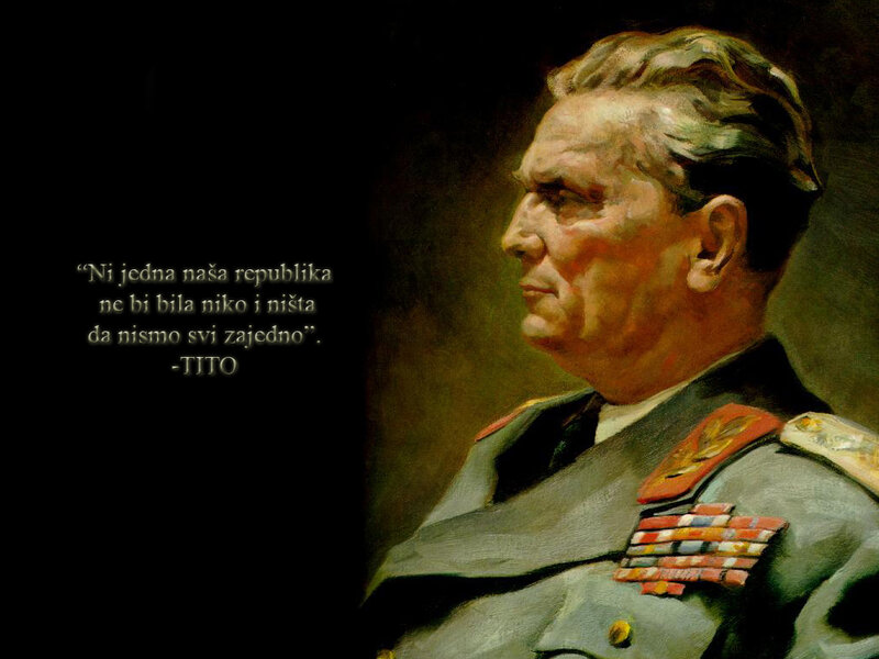 Tito quote portrait
