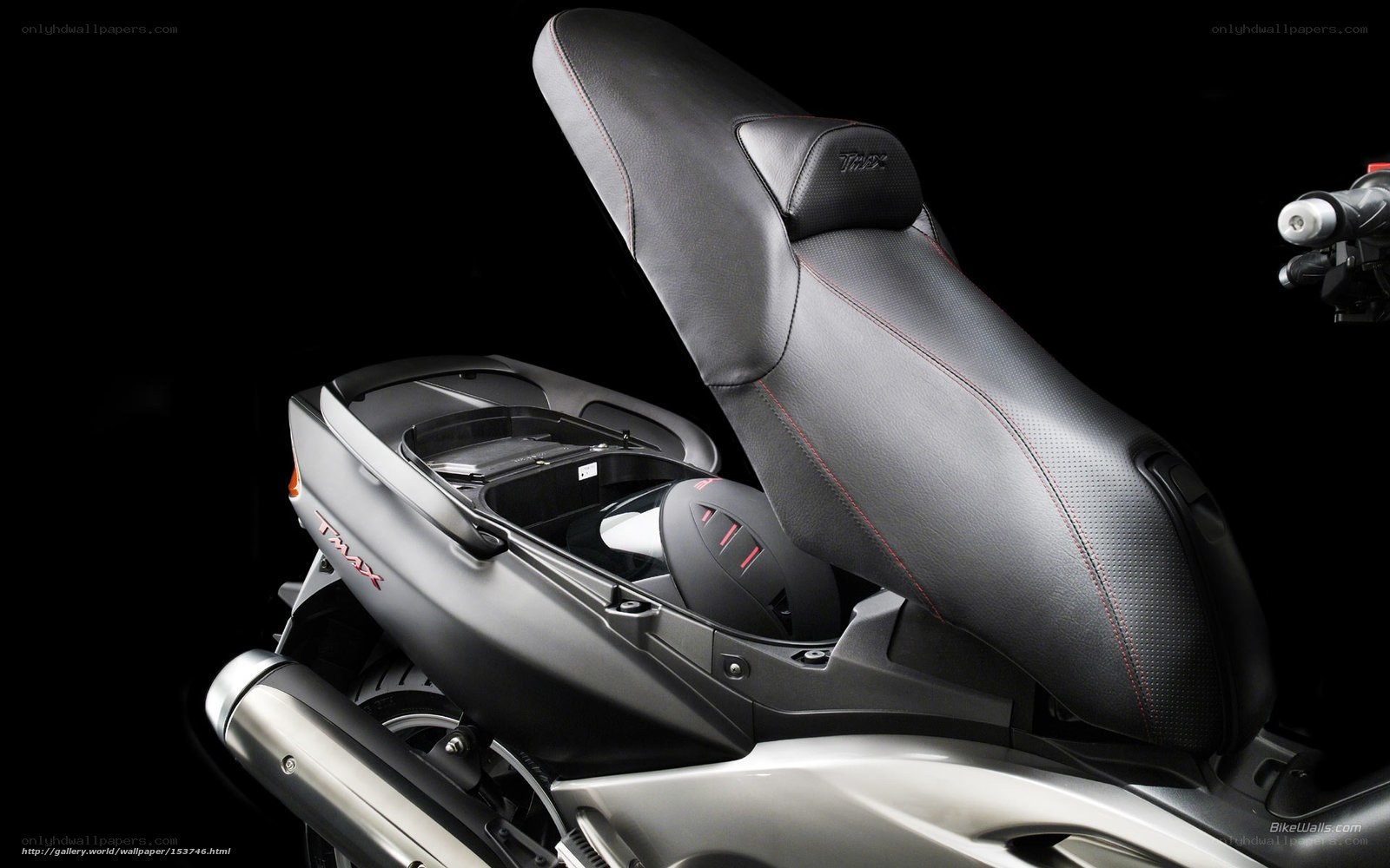TMAX scooter storage compartment