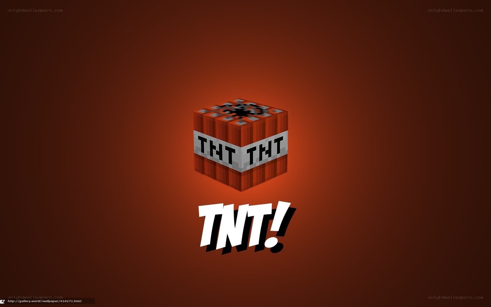 TNT block from Minecraft