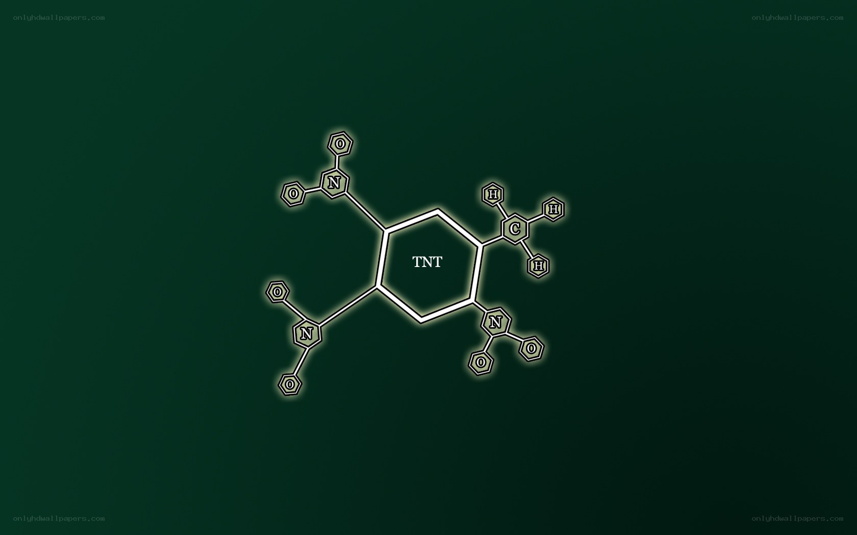 TNT molecular structure diagram