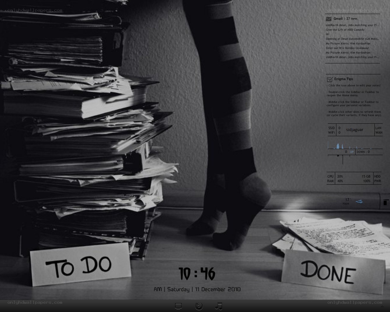 To Do and Done with a computer screen