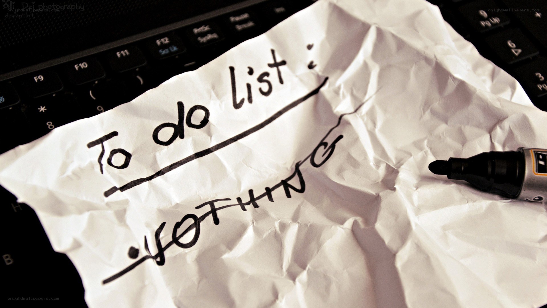 To do list: nothing