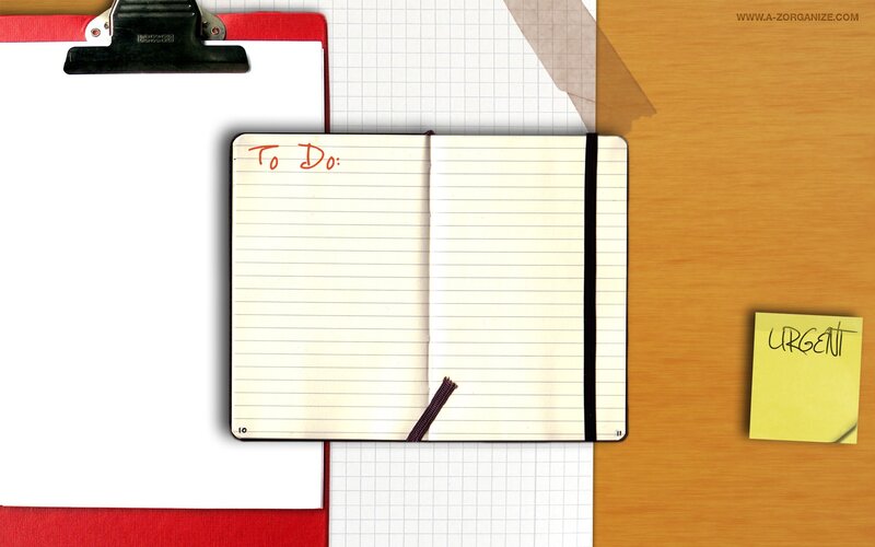 to-do list on desk