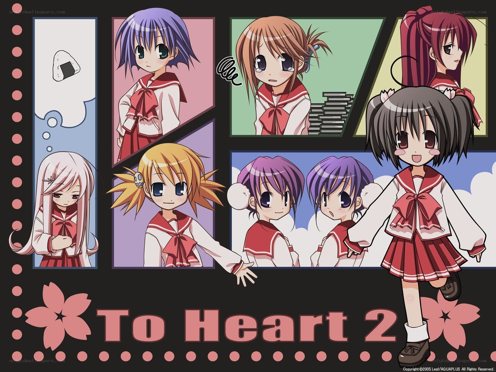 To Heart 2 character collage