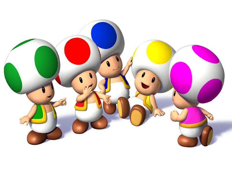 Toad characters from Mario series