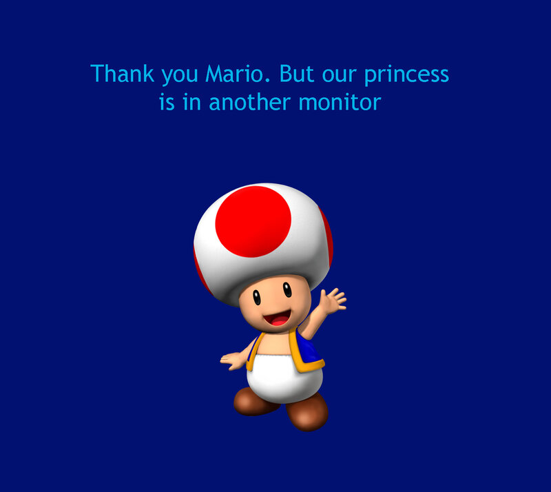 Toad thanks Mario