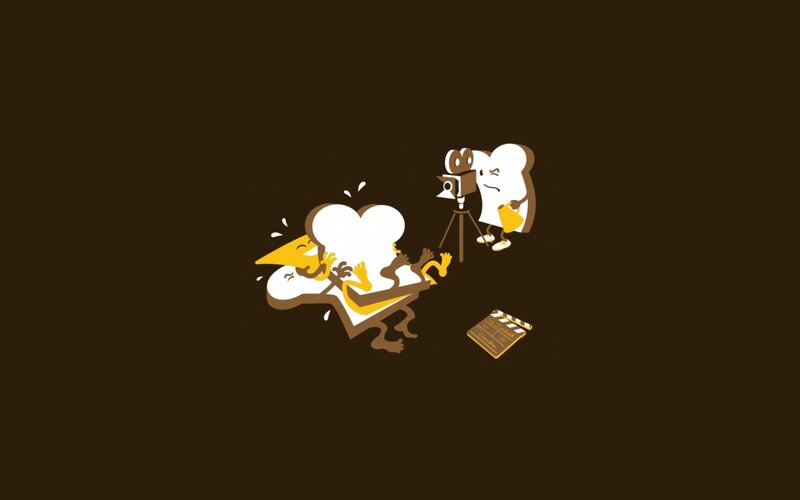 toast characters filming scene