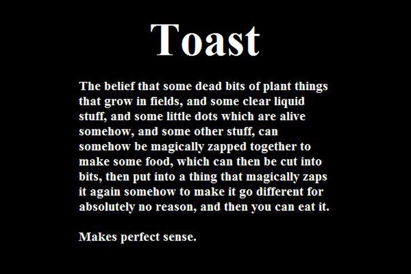 Toast definition humor