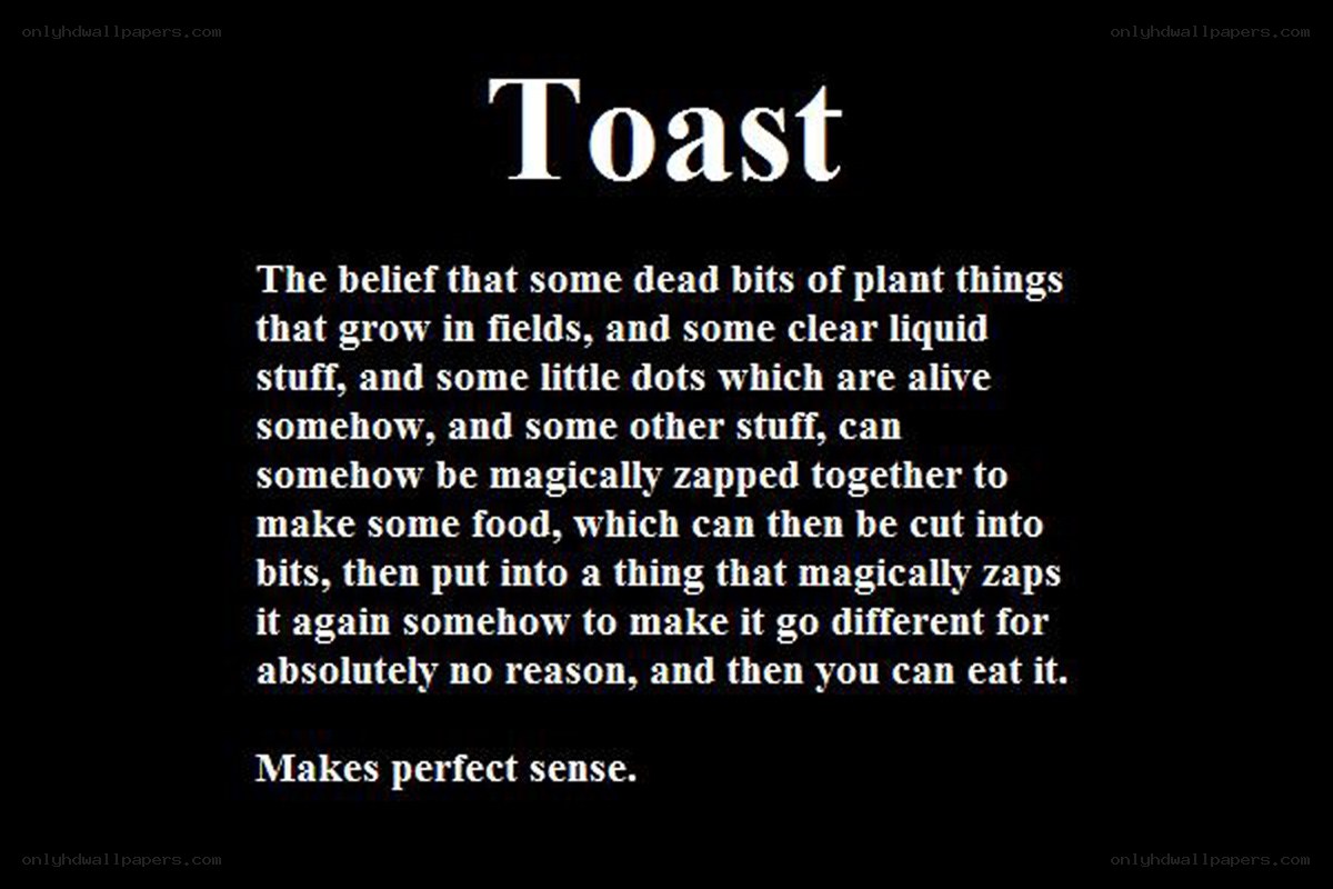 Toast definition humor