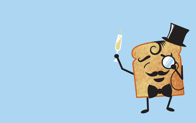 toast gentleman with champagne