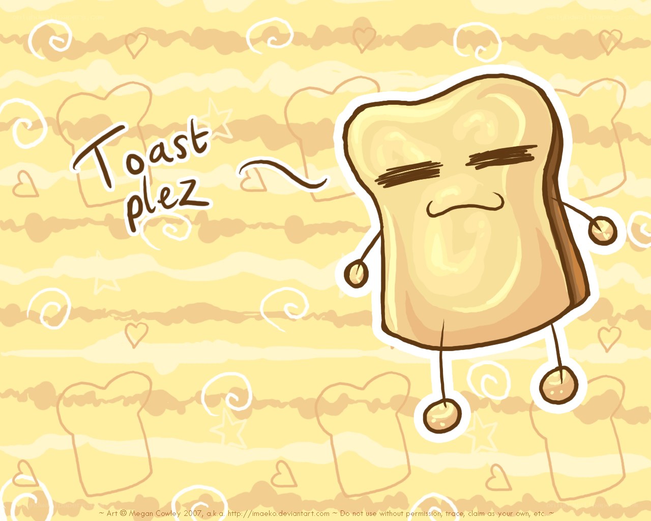toast plez character art