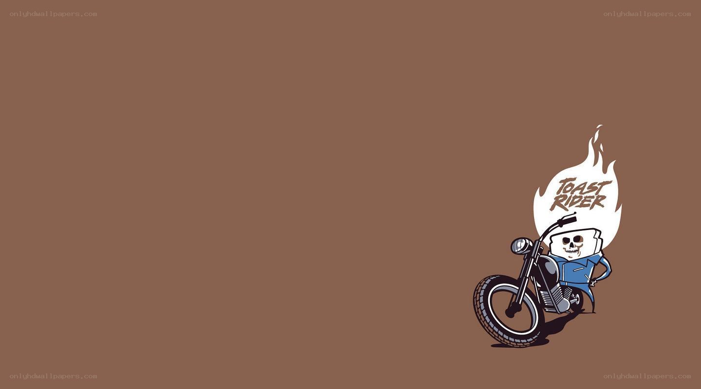 toast rider motorcycle art