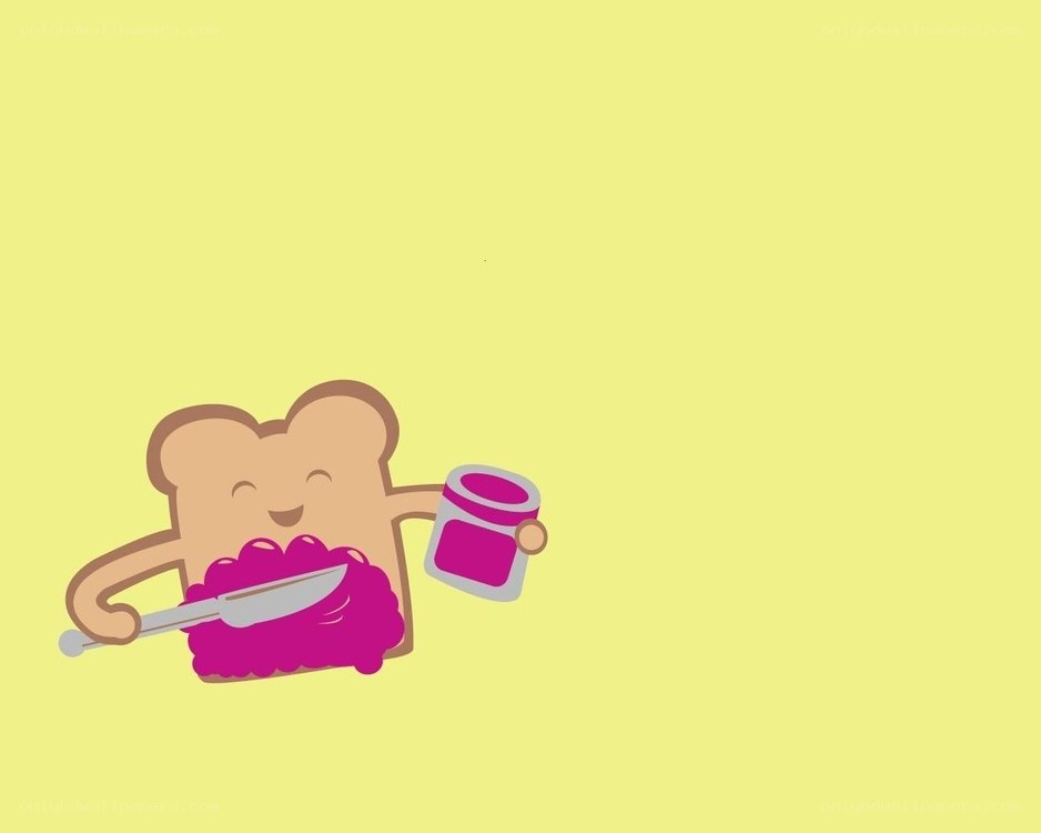 toast spreading jam