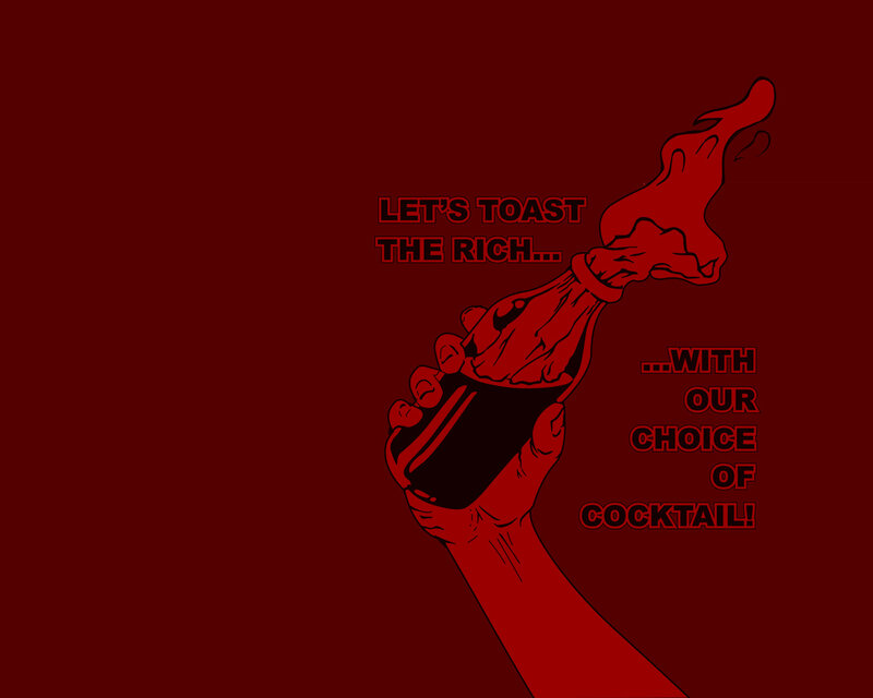 toast the rich with cocktail
