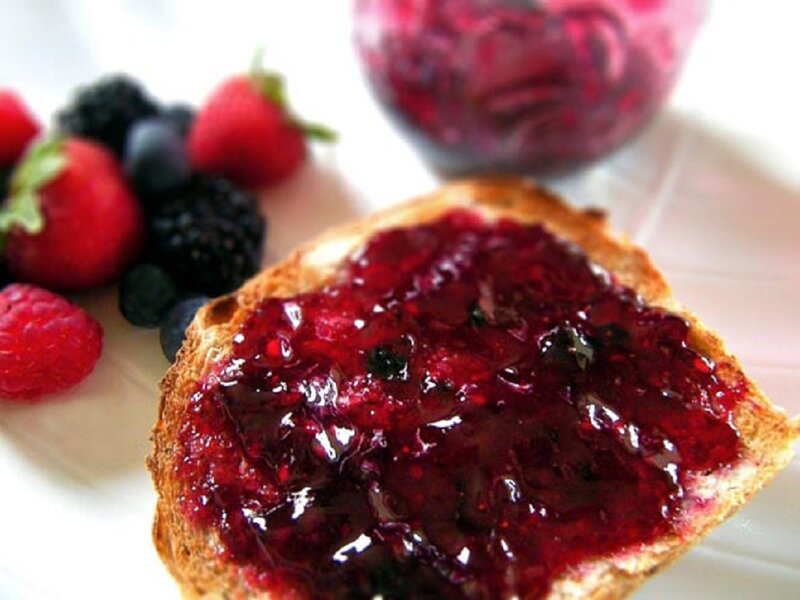 Toast with Berry Jam
