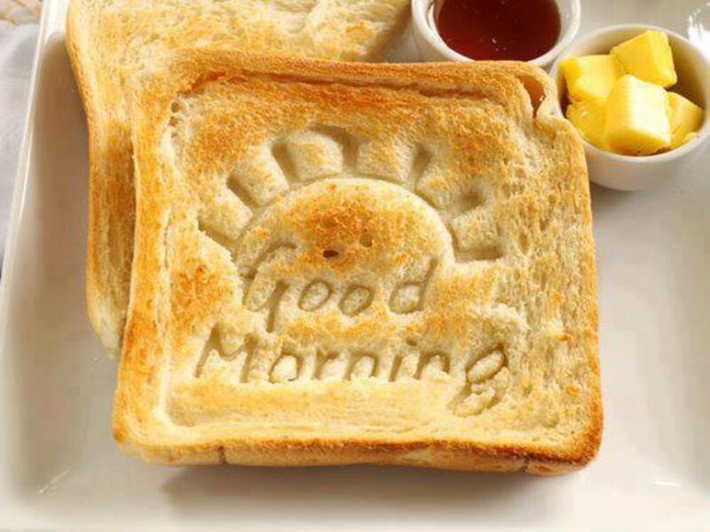 Toast with Good Morning