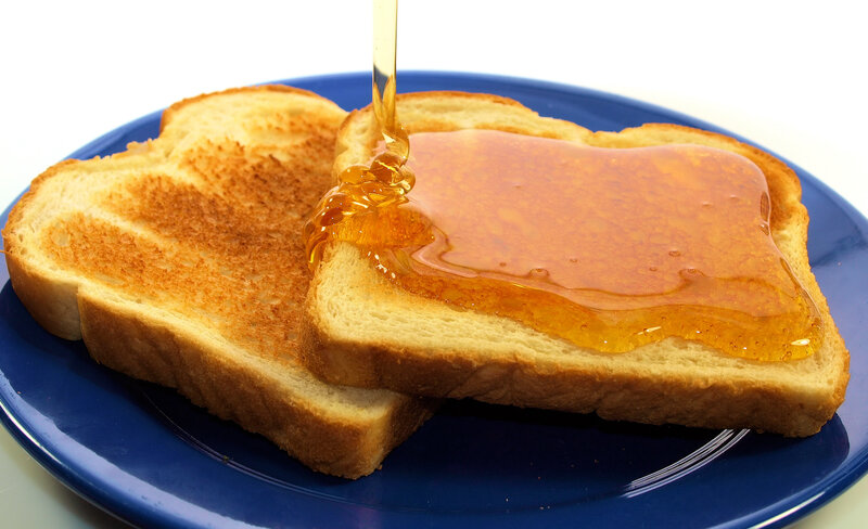Toast with Honey — Blue