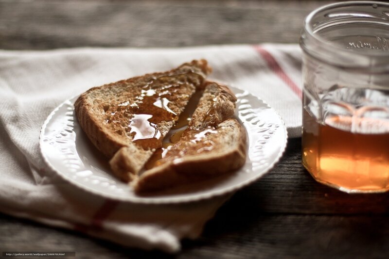 Toast with Honey — Brown, Calm