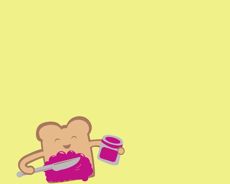 toast with jam spread