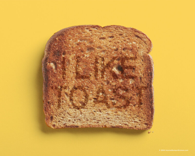 toast with text