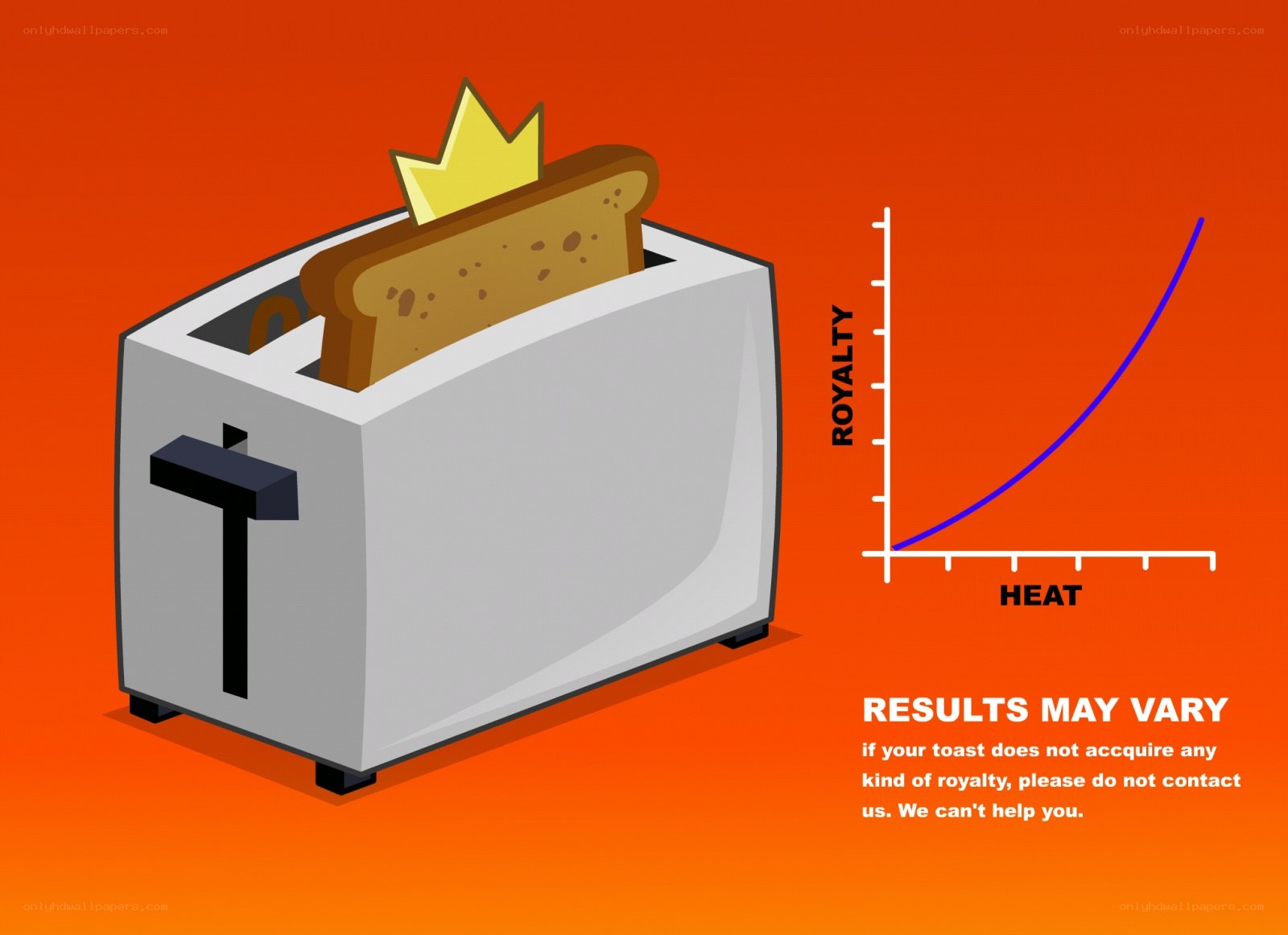 Toaster with royal toast