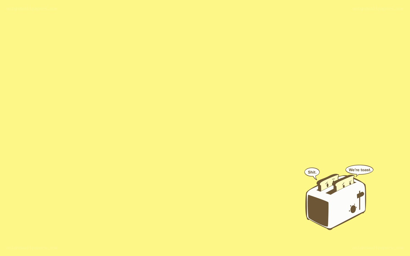 Toaster with toast