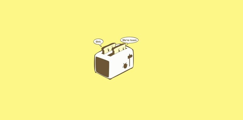 Toaster with toast