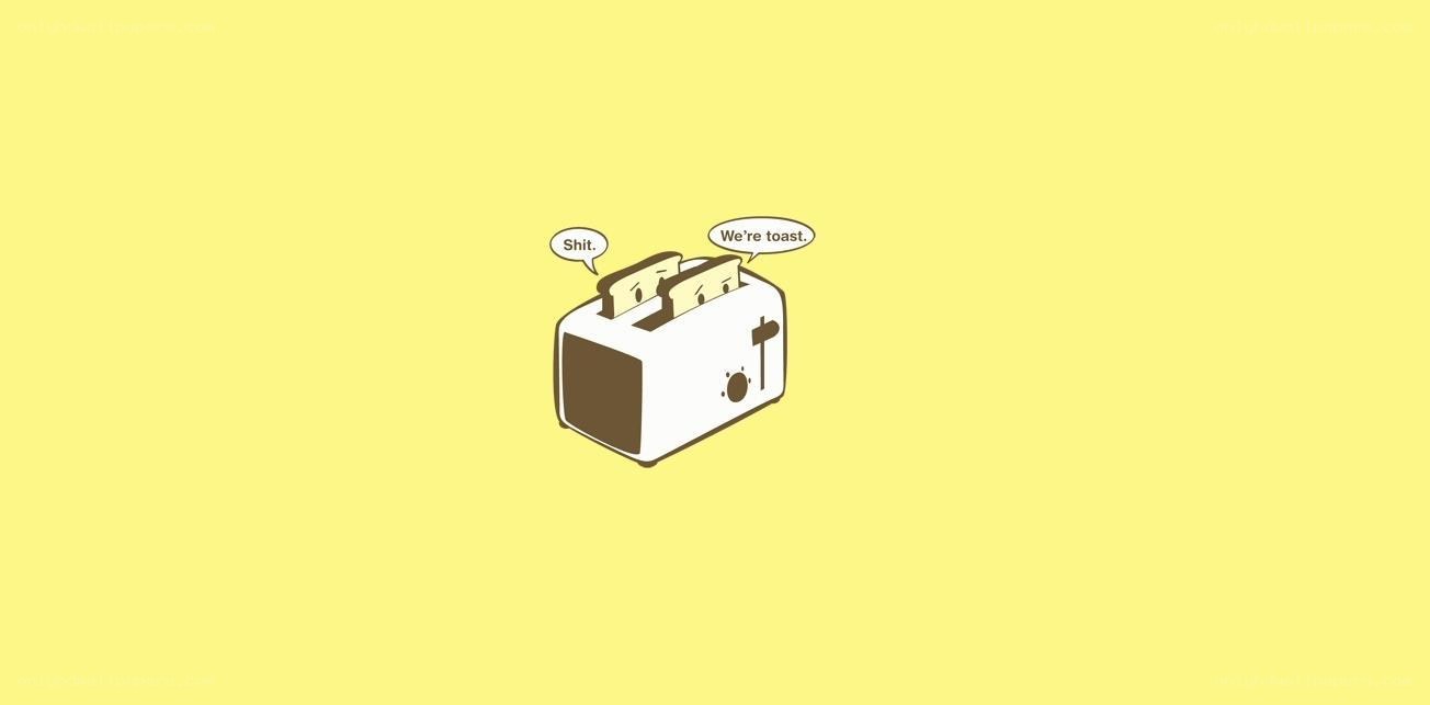 Toaster with toast