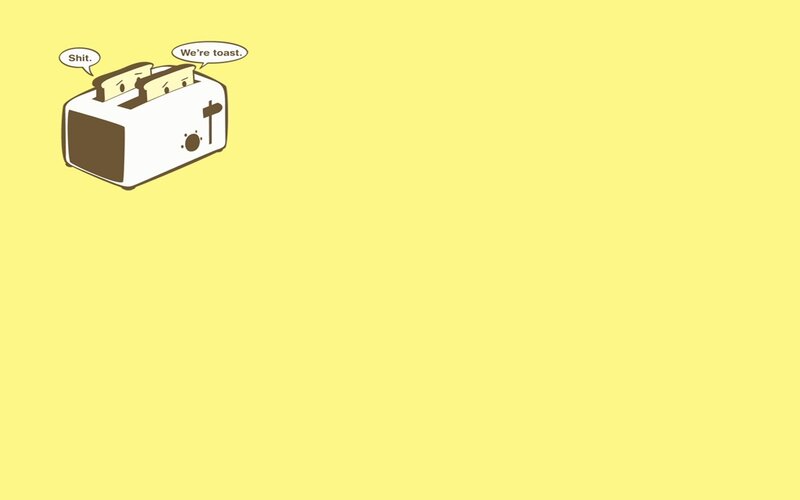Toaster with toast