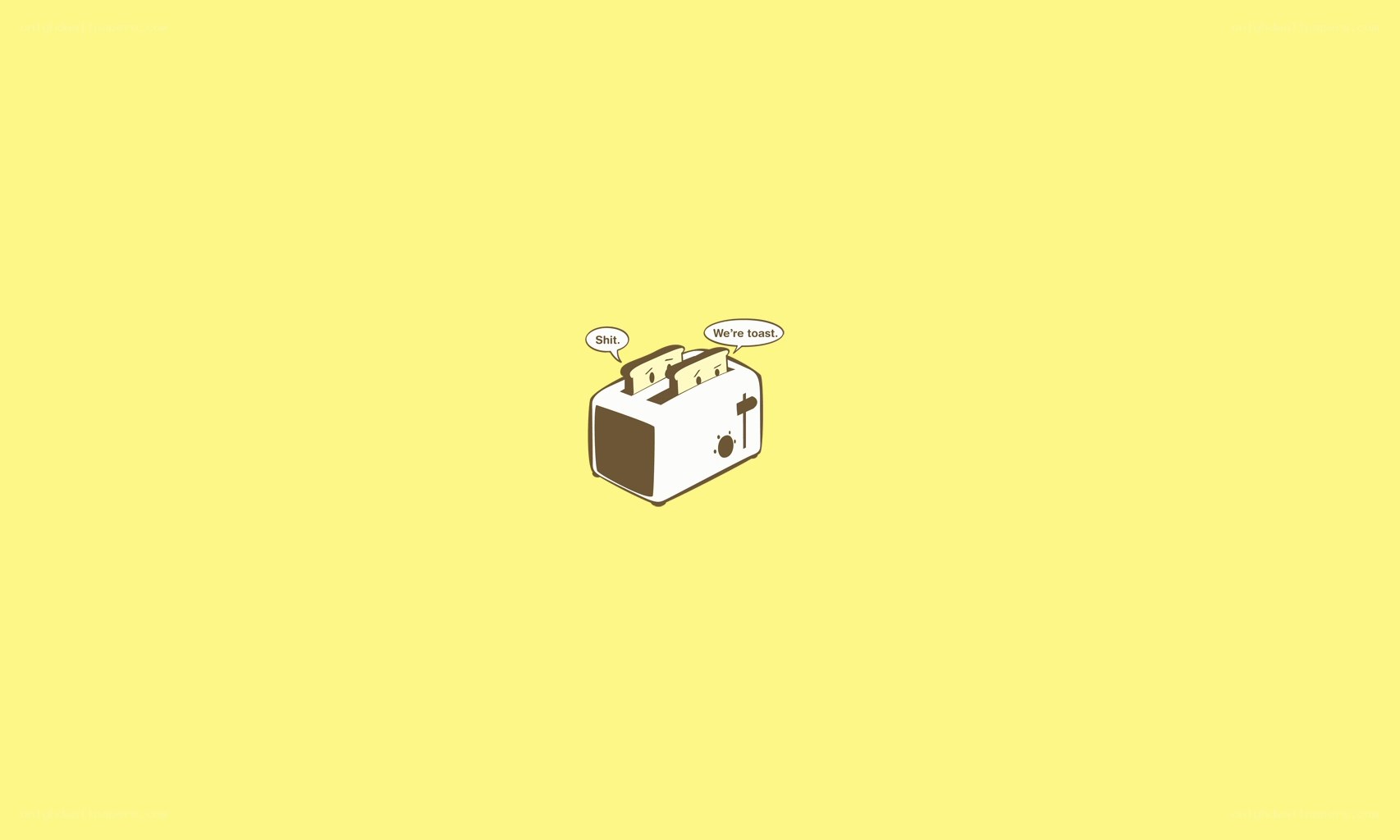 Toaster with toast